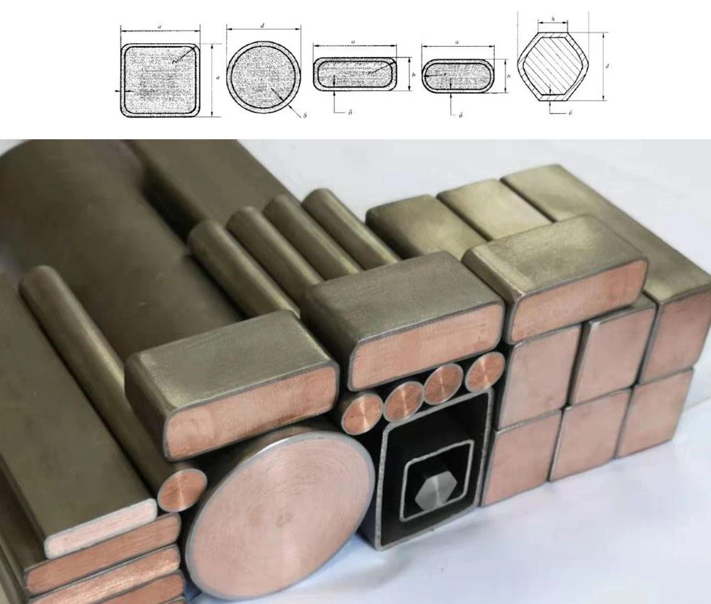 titanium clad copper bar
